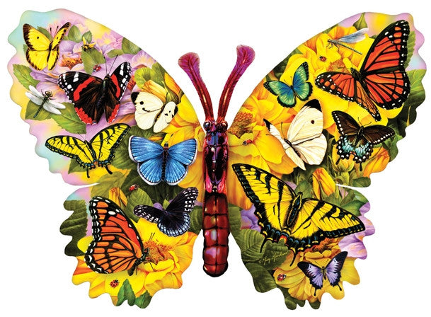Wings of Color 1000 piece - shaped jigsaw puzzle