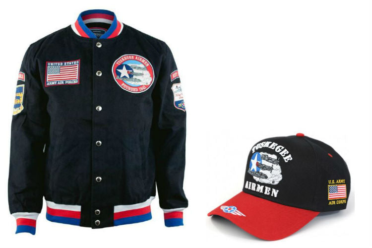 Tuskegee Airmen - red tails jacket - cap