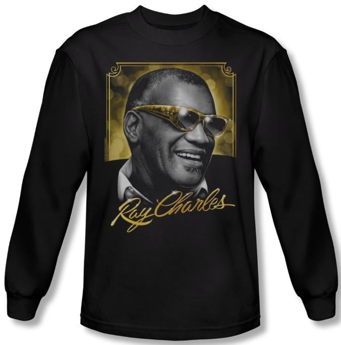 Ray Charles - Golden Glasses - long sleeve t-shirt