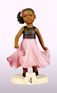 Birthday Girl - age 4 - figurine