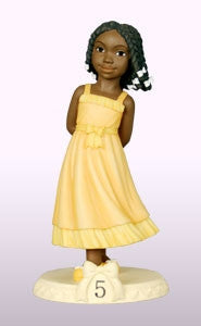 Birthday Girl - age 5 - figurine