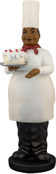 Chef with Cake - kitchen figurines