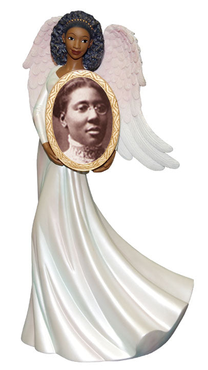 Angel with picture frame - figurine