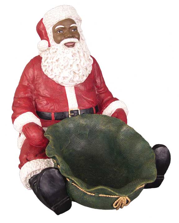 Santa Candy Tray - large red - resin figurine