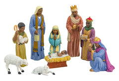 African American Nativity Scene - 9 piece set