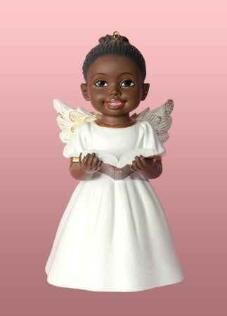 Angel Ornament-Figurine - Singing Praise - white dress