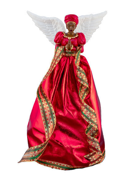 Angel Tree Topper - Serenity in Red