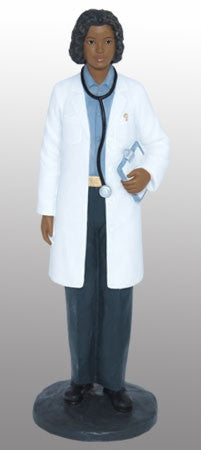 African American Female Doctor - figurine