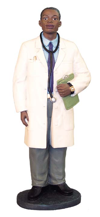 African American Doctor - figurine