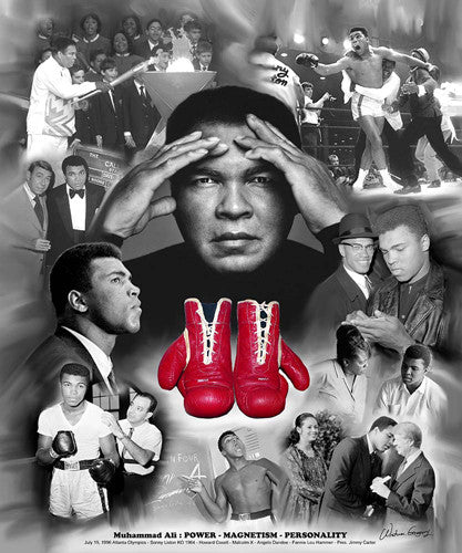 Muhammad Ali Tribute - 24x20 print - Wishum Gregory