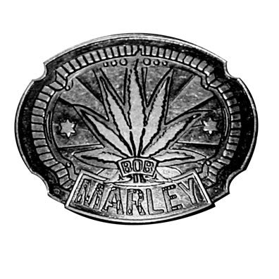 Bob Marley - leaf - belt buckle