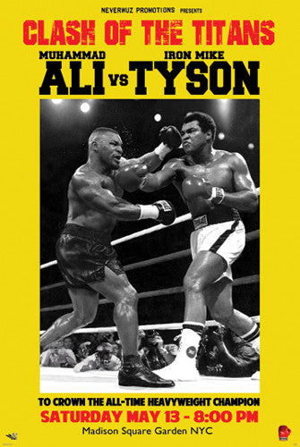Fantasy Match - Ali vs Tyson - 32x24 poster
