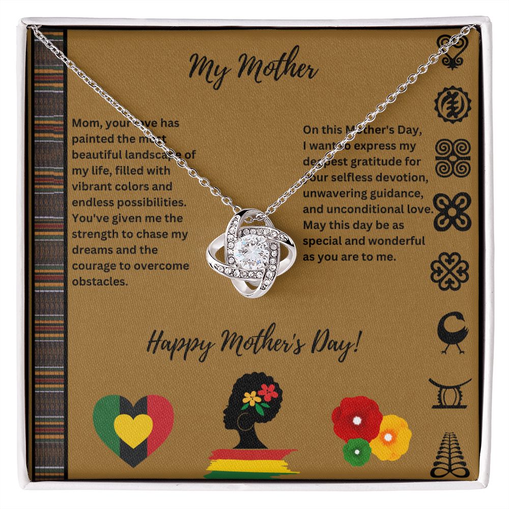 Mother - Kente - Love Knot Necklace