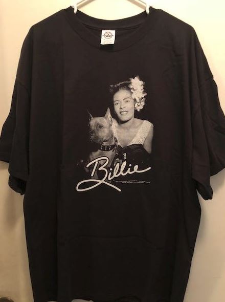 Billie Holiday with her dog Mister - t-shirt - 2X
