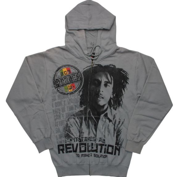 Bob Marley - revolution - hoodie