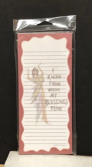 I Know From Whom My Blessing Flow - magnetic notepad