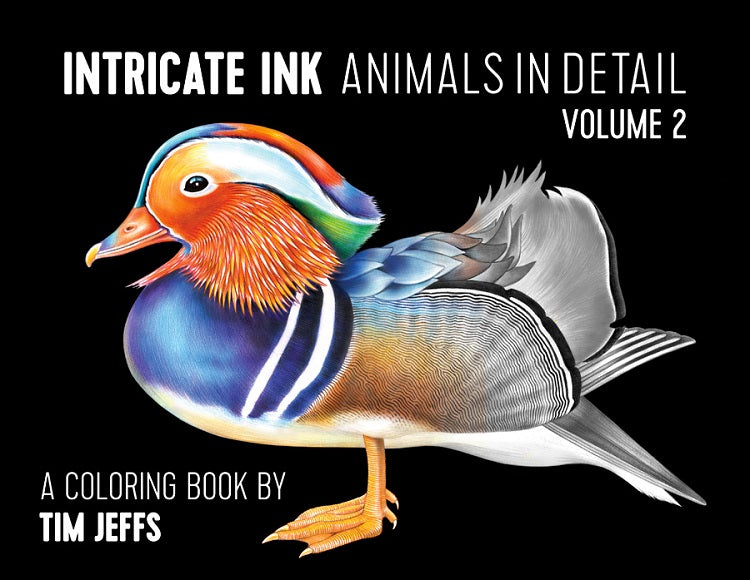 Intricate Ink - Animals In Detail-2 - Coloring Book
