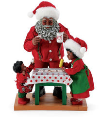 Joy Of Baking - African American Santa figurine