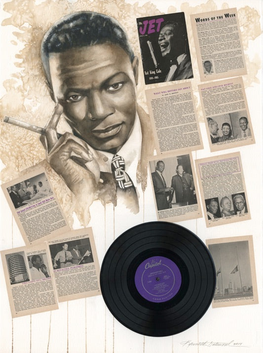 Unforgettable Nat King Cole - 22x30 - limited edition giclee - Kenneth Gatewood