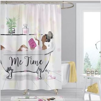 Me Time - shower curtain