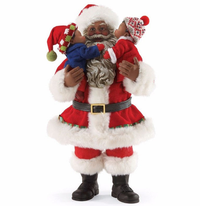 Merry Kiss-mas - African American Santa Claus