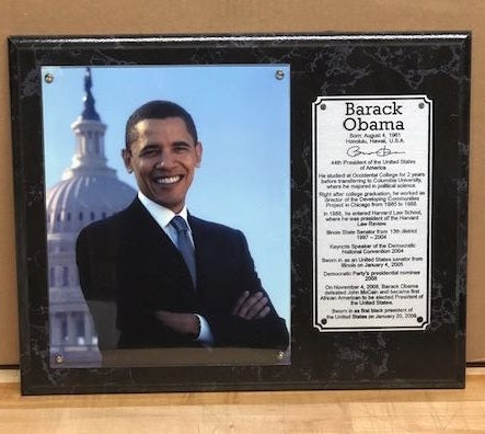 President Obama - wall plaque