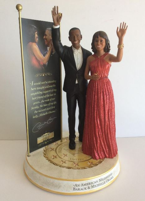 President Obama and First Lady - commemorative sculpture