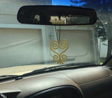 Adinkra Symbol - rear view mirror ornament - Sankofa