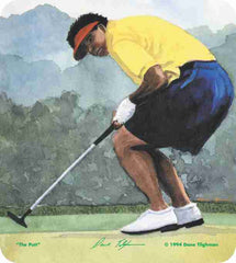 Mousepad - The Putt - female golfer