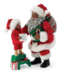 The Real Santa - African American Santa figurine