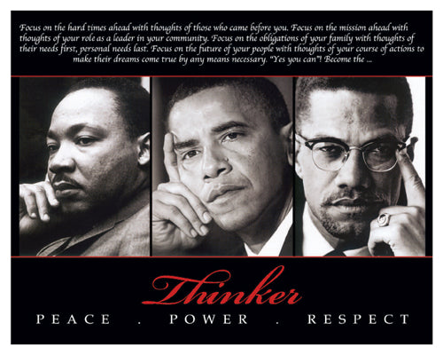 The Thinker - 8x10 print - Martin - Barack - Malcolm